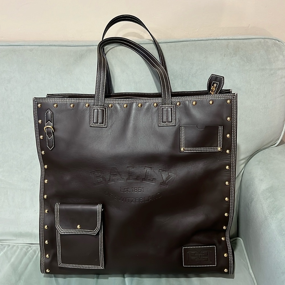 SOLD   BALLY  Crystalia XL Tote Bag Made in Italy